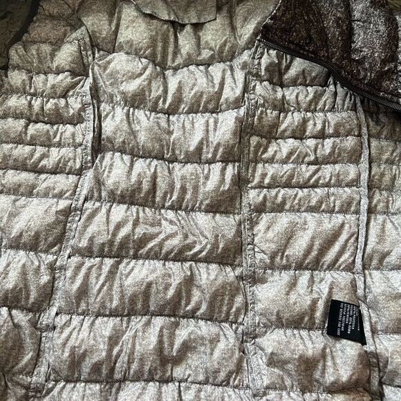 Be By Blanc Noir With Mesh Puffer Vest Zip Up 80% Down Womens Size Small - Picture 5 of 5